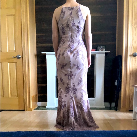 Anthropology bhldn purple lace dress size 2 - Picture 2 of 6